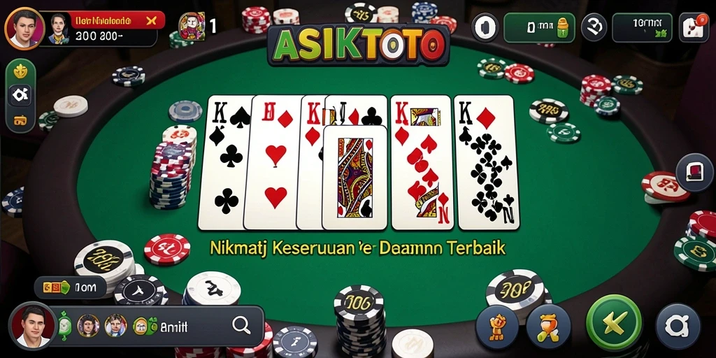 Tampilan gameplay ASIKTOTO dengan antarmuka menarik dan interaktif.