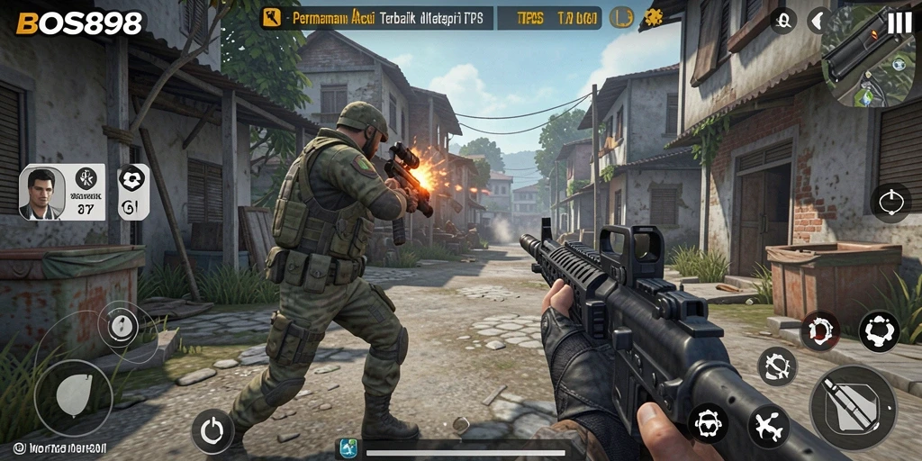 Tampilan gameplay seru dari permainan TPS BOS898 yang mendebarkan.