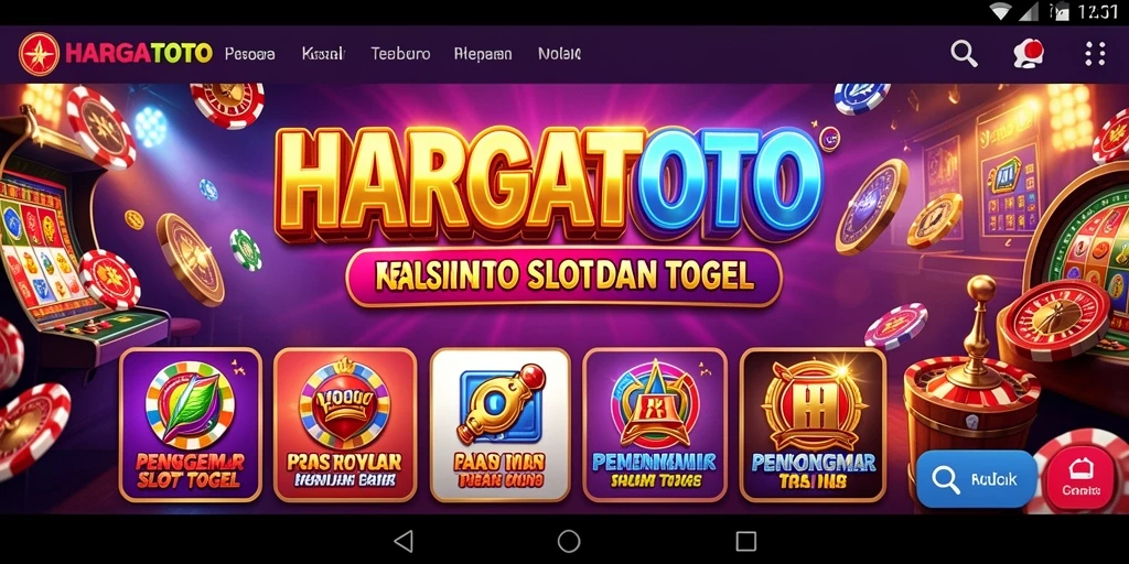 Tampilan gameplay menarik dari HARGATOTO yang menunjukkan serunya permainan Kasino.