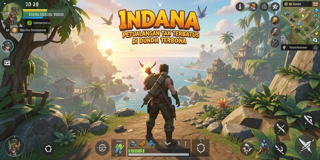 Tampilan gameplay Open World yang menakjubkan dari INDAAA.