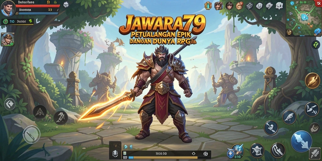 Tampilan gameplay RPG yang mendebarkan di JAWARA79.