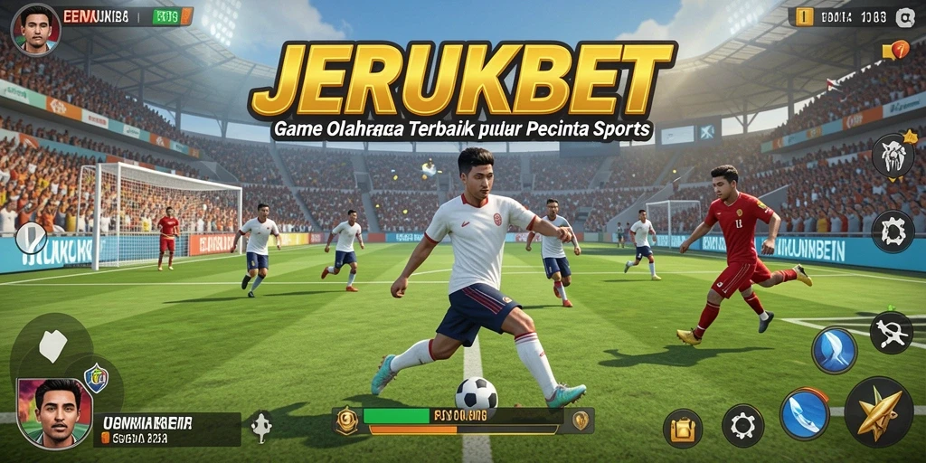 Tangkapan layar utama JERUKBET menampilkan suasana pertandingan olahraga yang dinamis.