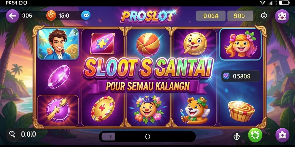 Tampilan menarik dari gameplay PROSLOT yang penuh warna.