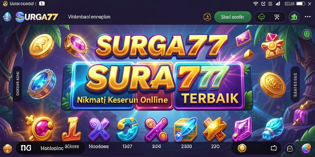 Tangkapan layar gameplay SURGA77 menampilkan keseruan bermain Slot yang mengasyikkan.