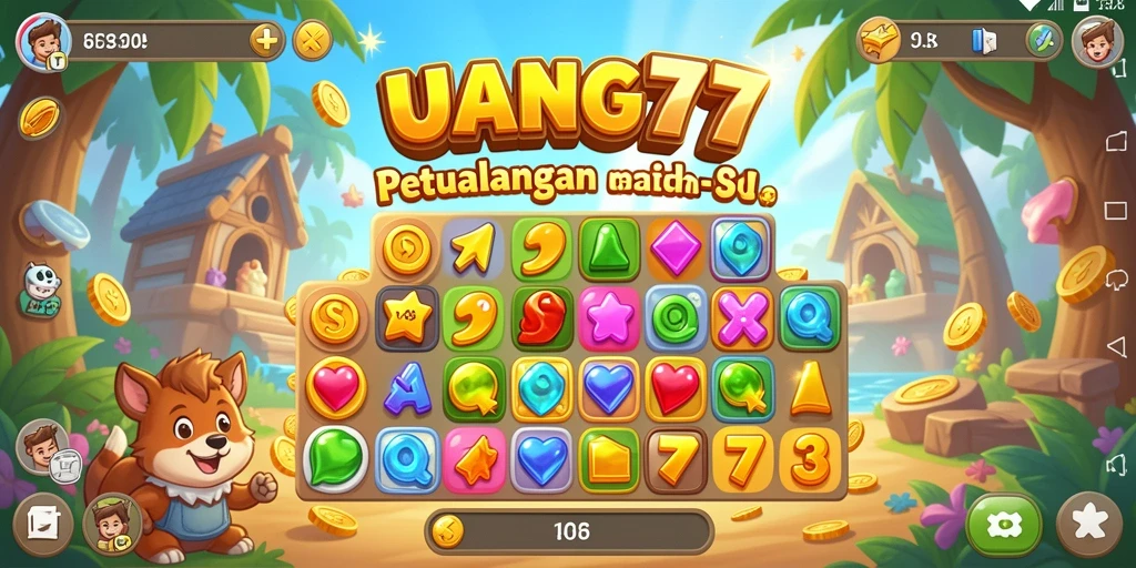 Gameplay seru UANG77 dalam aksi Match-3 yang adiktif.